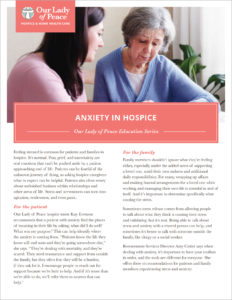 Anxiety in Hospice
